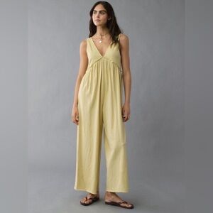 Yellow American Eagle Sleeveless Maxi Dress